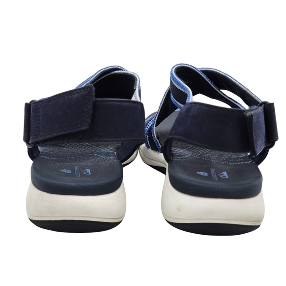 Clarks Cloudsteppers Mira Lily Sandals Size 11 Adjustable Hook & Loop Heel Strap - Picture 6 of 11